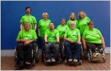Das Bild zeigt eine Gruppenaufnahme der Teilnehmer beim Sportfest Tangerh�tte. Teilnehmer: Gerhard Glauer, Martin Nagel, Gabi Nagel, Klaus G�nther, Marianne Unte, Walter Roth, Natalie G�nther, Asta Scholten und Elke Wenske